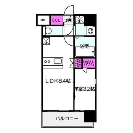 エスリードレジデンス都島NORTHの物件間取画像